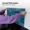 Keramiek - Structuur - Tegel - Blauw Inductie beschemer met haakjes klein 777 -ky-ophangen-nl