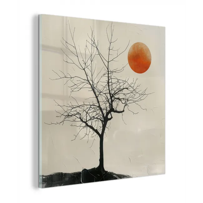 Boom - Zon - Modern - Landschap plexiglas 5mm klein -z3d