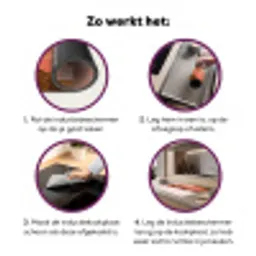 Heuvellandschap - Grafisch - Terracotta Inductie beschermer vinyl 3mm klein -zzzzzzz-cc-werking