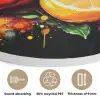 Paprika - Peer - Citroen - Graffiti - Verf - Abstract Akoestische PET Vilt - Rond klein -closeup_NL