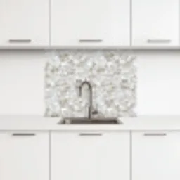 Wit - Penseelstreken - Reliëfeffect keuken achterwand 2 middel 865 -3d
