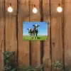 Koeien - Weiland - Gras - Dieren - Boerderij tuinposter los doek klein -sfeer1