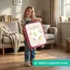 Voetbal in beige pastel kleuren Kinderkoffer - Roze klein -sfeer2_NL