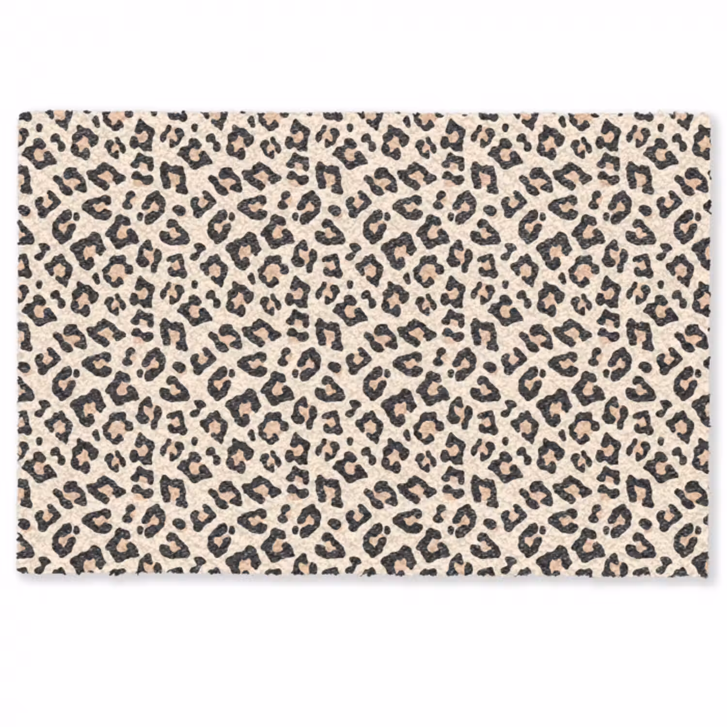 Fußmatte - Pantherdruck - Muster - Braun