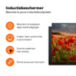 Stormachtige Klaprozenhemel Inductie beschermer vinyl 3mm klein -zzzzzzz-td-ups