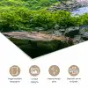 Jungle - Regenwoud - Water - Waterval - Planten poster papier klein -closeup_NL