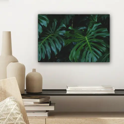 Monstera - Jungle - Bladeren canvas 2cm klein -sfeer6