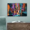 Abstract - Figuren - Kleurrijk canvas 2cm klein -sfeer4