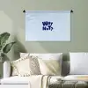 Why not - Blauw - Licht blauw - Quote Wandkleed katoen klein -sfeer7