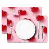 Lollies - Hartjes - Roze Placemat vinyl groot -zzsfeer2_Kitchenyeah-website