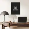 Quotes - Letters - Koffie - Zwart PET vilt klein -sfeer5