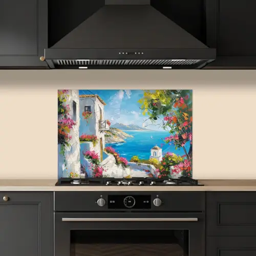 Landschap - Bloemen - Natuur - Zomer keuken achterwand spatscherm klein -sfeer1