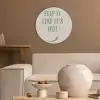 Groen - Quote - Zomer - Chilipeper Akoestische PET Vilt - Rond klein -sfeer1