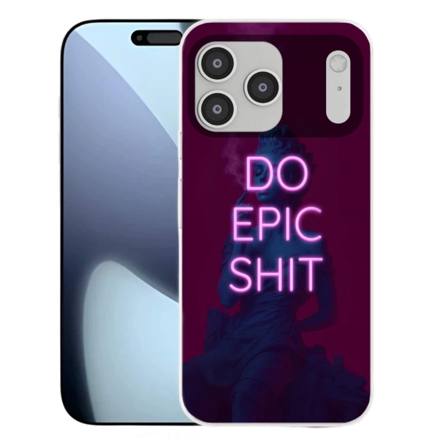 Buste - Neon - LED - Letters Telefoonhoesje iPhone 17 Pro Max klein -3d