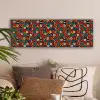 Bruin - Retro - Disco - Patroon canvas 2cm klein 828 -sfeer1