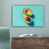 Avocado - Groen - Pit - Schaduw canvas 2cm klein -sfeer4