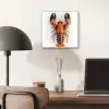Kreeft - Zwart - Oranje - Wit - Uniek aluminium wit klein -sfeer5