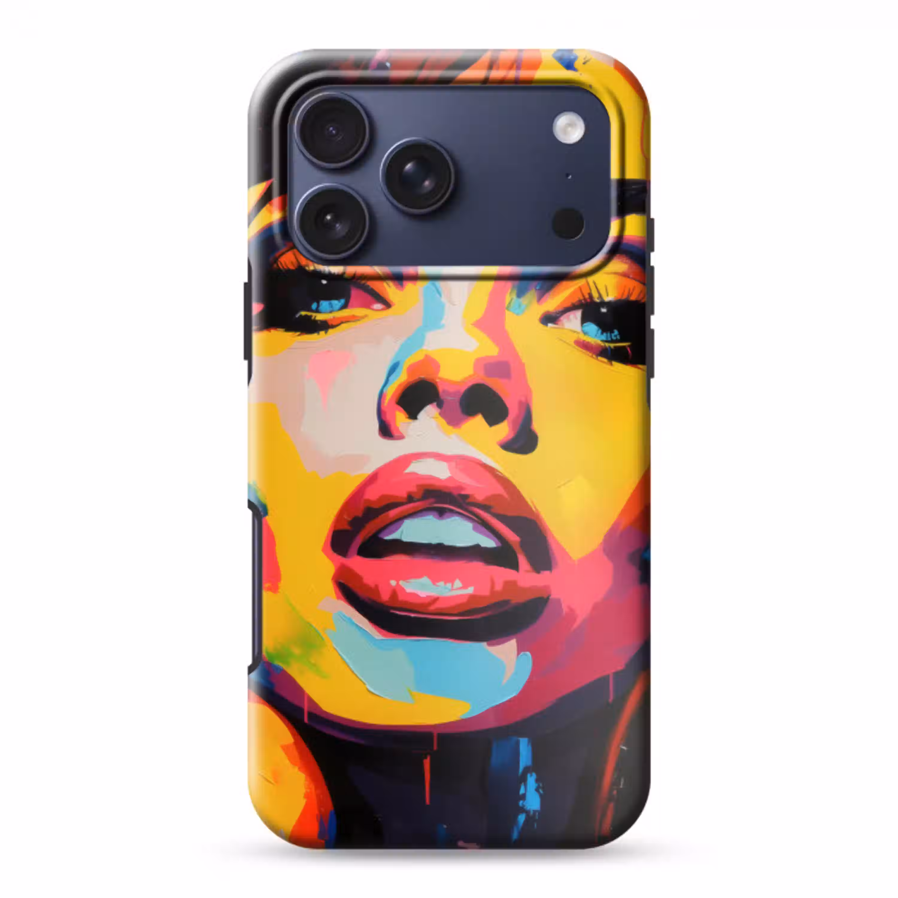 Vrouw - Gezicht - Kleurrijk Toughcase MagSafe Apple iPhone 17 Pro Max klein -3d