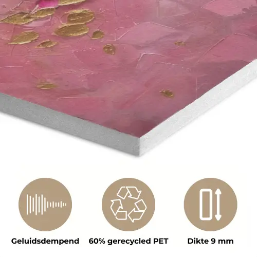 Boom - Roze - Goud - Modern PET vilt klein -closeup_NL