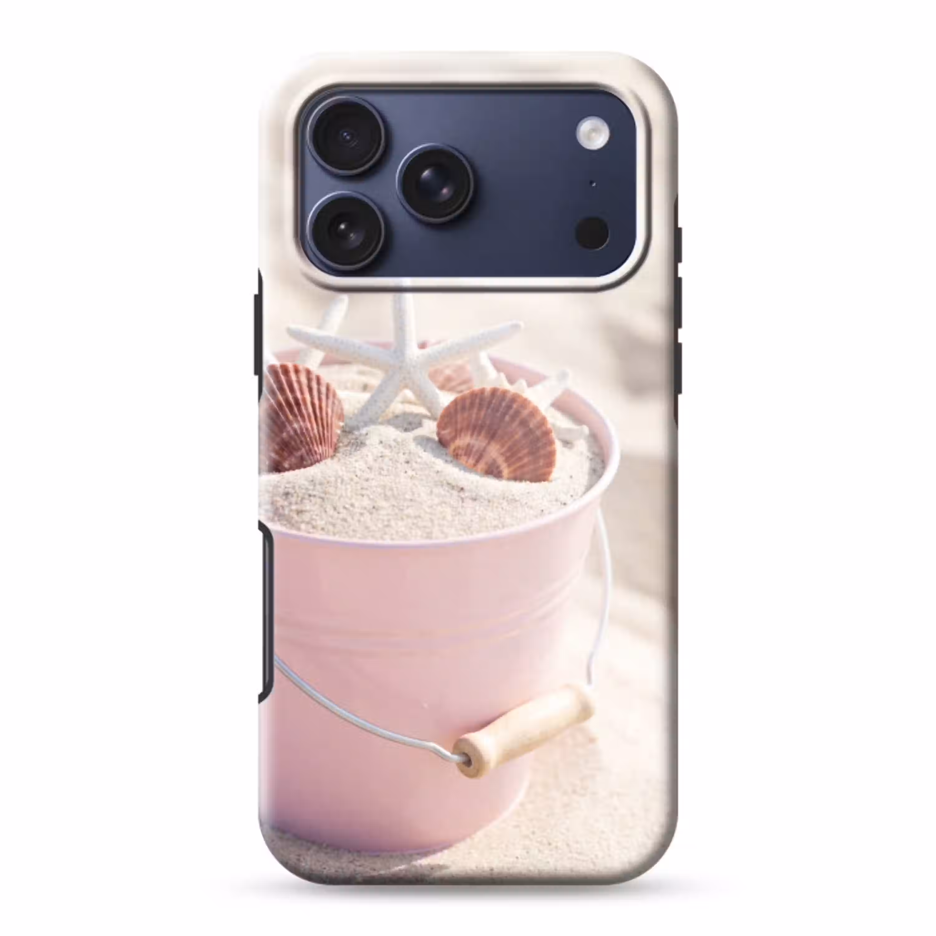 Strand - Schelpen - Zomer - Roze - Decoratie Toughcase MagSafe Apple iPhone 17 Pro Max klein -3d