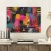 Kleurvlakken - Vormen - Kleurrijk - Abstract PET vilt klein -sfeer1