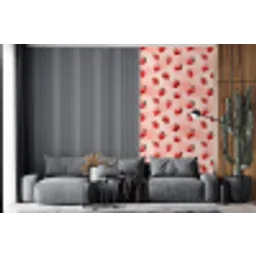 Aardbei - Patroon - Roze fotobehang vinyl groot 64 -bank