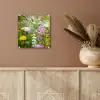 Bloemen - Natuur - Groen - Gras - Paars - Wit plexiglas 5mm klein -sfeer5