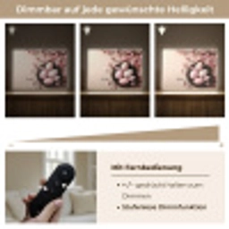 Roze - Bloesems - Eieren Light Box met batterij (Wandlamp) middel -USP_dimbaarDE
