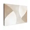 Bruin - Japandi - Abstract canvas 2cm klein -z3d