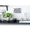 Bladeren - Klimop - Donkerblauw Muursticker klein -keuken