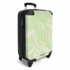 Grote bladeren in lichtgroen met beige NBS - Handbagage koffer - Kinderen Unisex middel -productfoto_3d