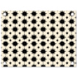 Stervormen - Geometrisch - Zwart tuinposter los doek klein 239 -3d