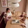 Raster - Halve cirkels - Contrast Dienblad Rechthoek middel -sfeer4