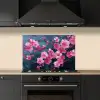 Bloem - Bloesems - Roze - Abstract keuken achterwand spatscherm klein -sfeer1