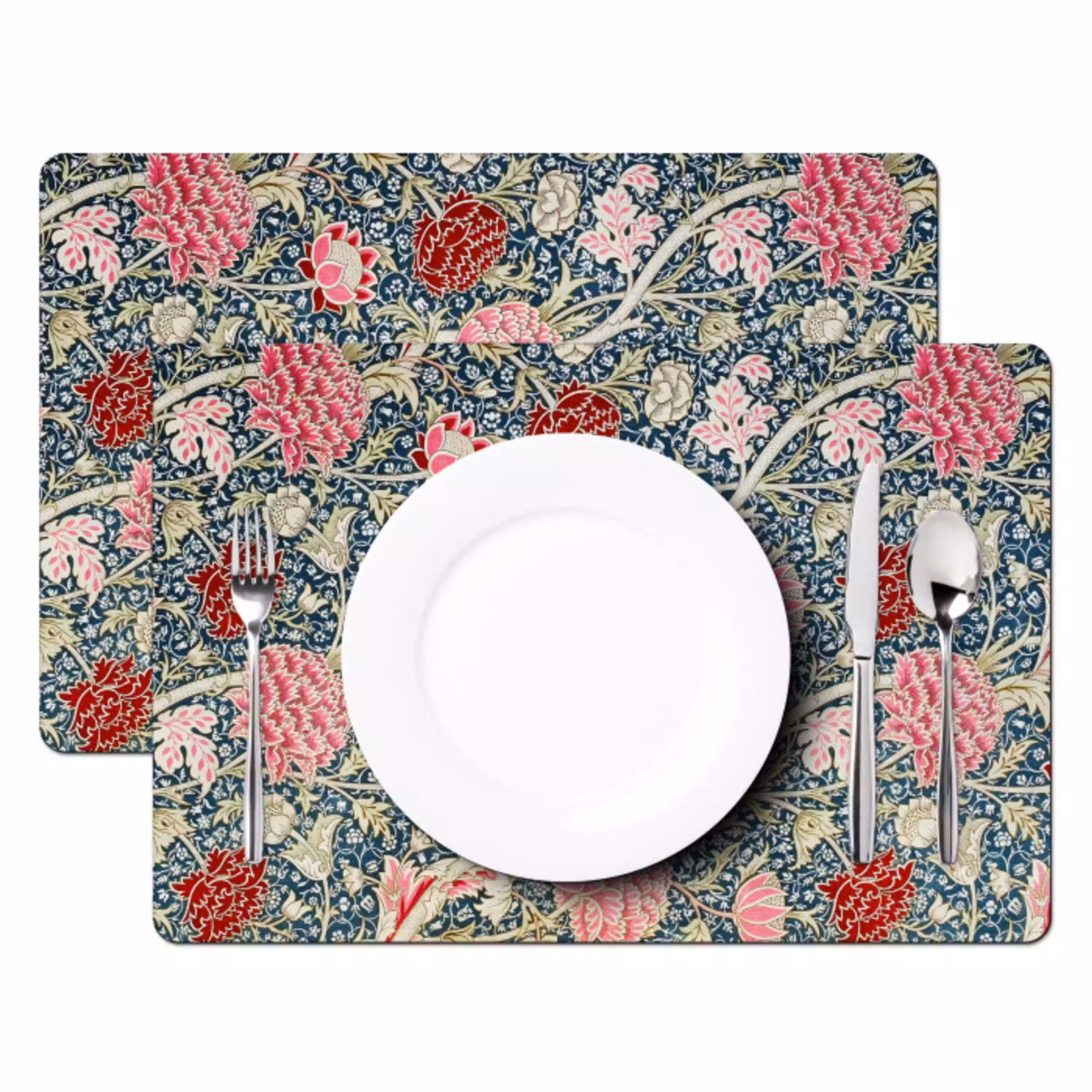 Bloemen - Rood - Kerst - Roze Placemat vinyl groot -zzsfeer2_Kitchenyeah-website