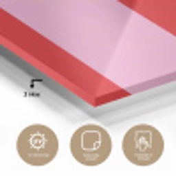 Strepen - Klassiek - Roze plexiglas 5mm klein 11 -sfeer2