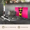 Kat - Art - Zonnebril - Roze keuken achterwand spatscherm klein -usp_NL