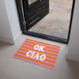 Ciao - Quote - Strepen Deurmat klein -sfeer5