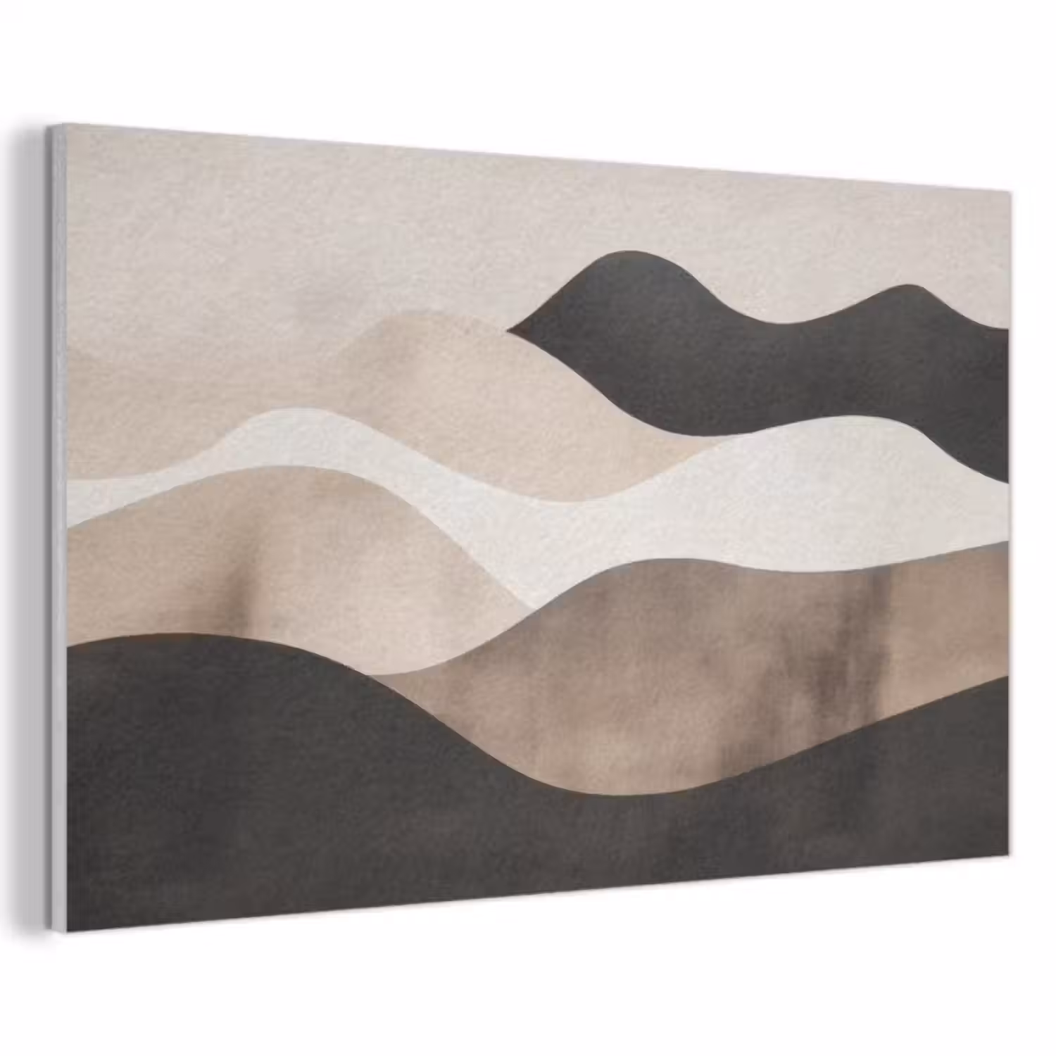 Akoestisch schilderij - Abstract - Landschap - Golven - Crèmekleur