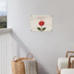 Roos - Rood - Bloem - Valentijn tuinposter los doek klein -sfeer8