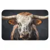 Stier - Kleurrijk - Hoorns WCmat klein -3d