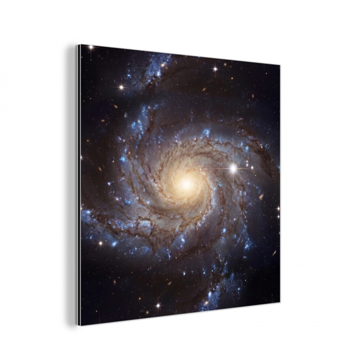 Kosmos - Sterrenstelsel - Donker aluminium wit klein -3d