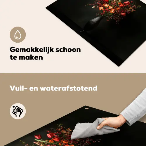 Bloemen - Takken - Boeket Inductie beschemer met haakjes klein -ky-schoon-nl