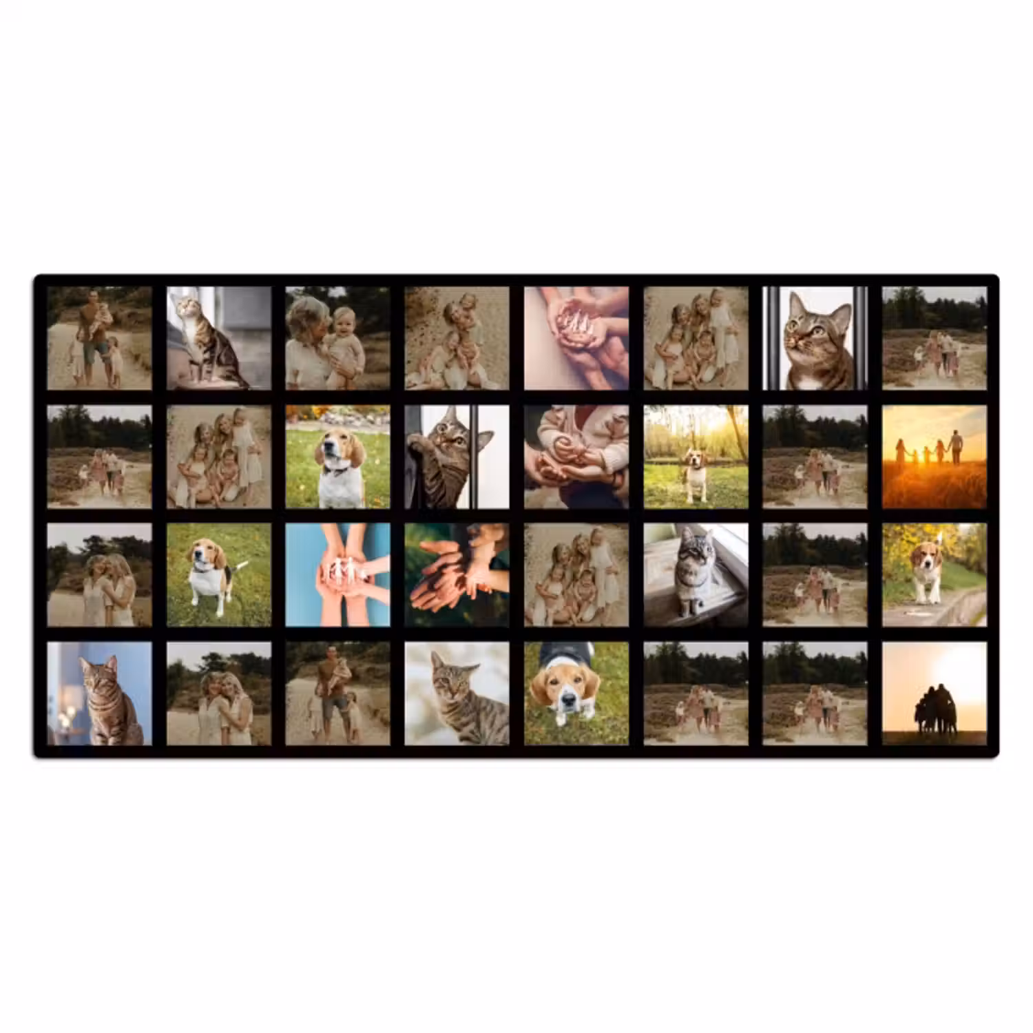 Gepersonaliseerde bureau onderlegger - Fotocollage - 32 afbeelding