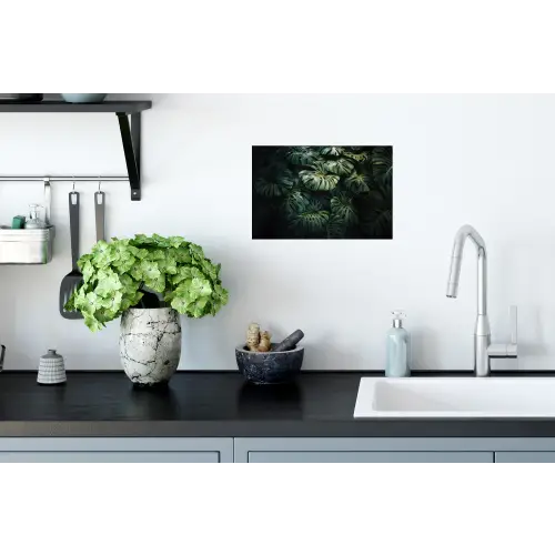 Plant - Monstera - Lichtinval Muursticker klein -keuken