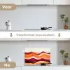 Abstract - Landschap - Golven keuken achterwand spatscherm klein -voor_na_NL