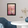 Boom - Roze - Goud - Modern fotolijst zwart zonder passe partout klein -sfeer4