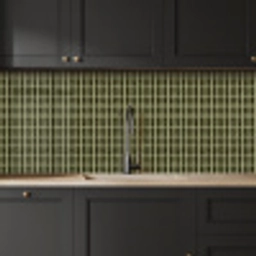 Ritmisch - Effect - Groen keuken achterwand 2 middel 871 -sfeer1