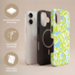 Modern - Bloemen - Groen Toughcase MagSafe Apple iPhone 17 klein 1017 -USP_Lagen_NL