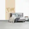 Wereldkaart - Realistisch - Beige fotobehang vinyl groot -slaapkamer